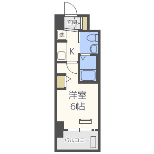 エステムコート難波Ⅳアトリの間取り