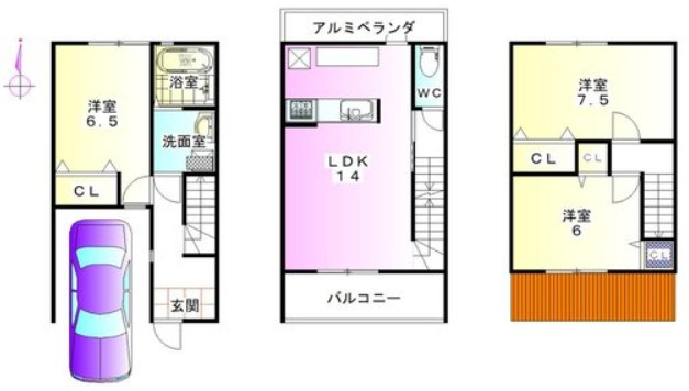 【間取り】 | K41348-紫野
