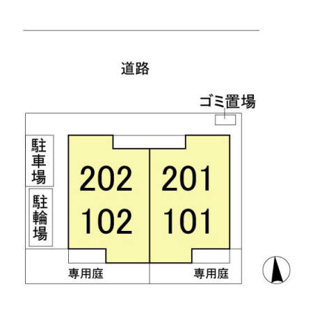 ドミールおおたかの森の区画図