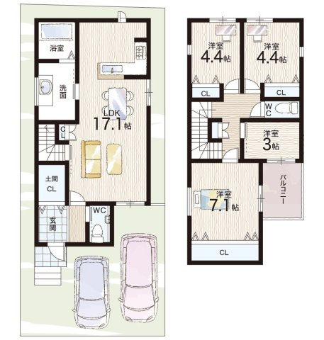 25(土)26(日)29(祝)現地説明会　堺市中区深井中町　限定1邸の間取り