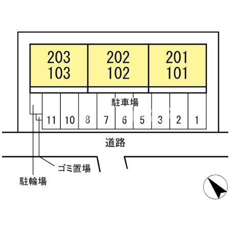 トロワ・プレールの区画図