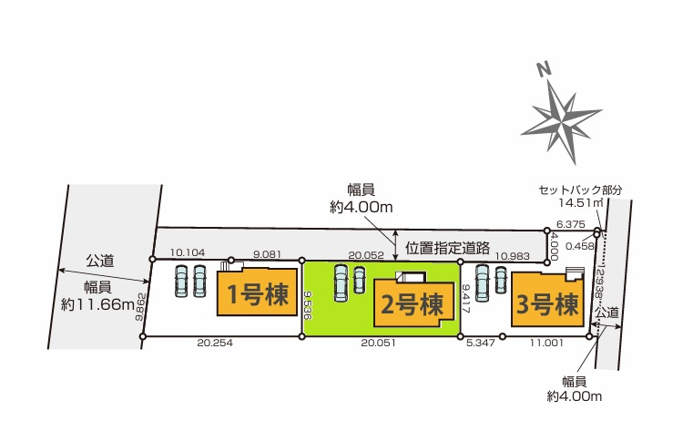 GRACE　水戸市小吹町　2期 　2の区画図|並列駐車可能で車庫入れラクラク！気になる他の物件と合わせての現地ご案内も可能です。HPから、またお電話でも、お気軽にお問い合わせください。