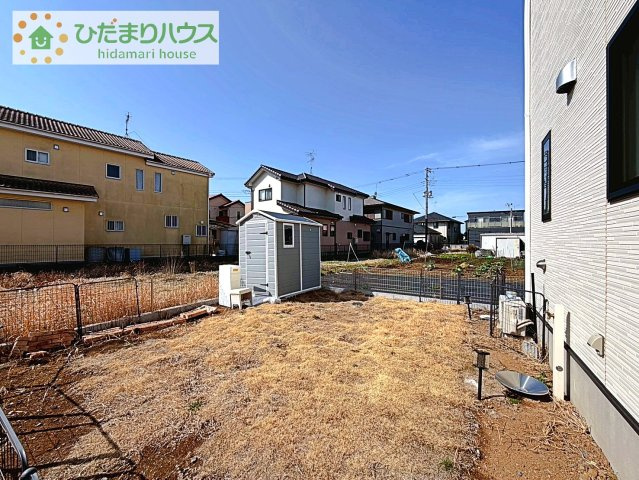 【庭】 | 取手市戸頭　中古戸建 | 庭付きのマイホームは物置も設置。収納力のある家です。