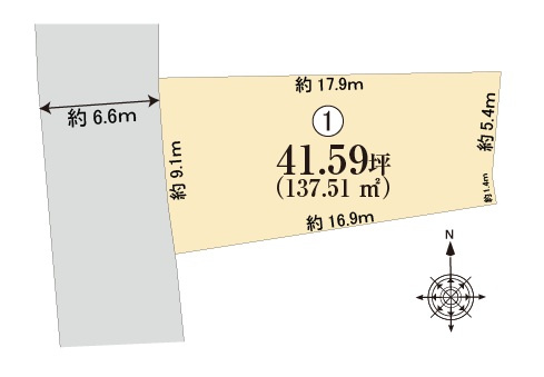 【土地図】 | ライフフィールド槇塚台3丁　1号地 | 【ライフフィールド槇塚台3丁　1号地】建築条件は無く、お好きなハウスメーカーで建築可能です。