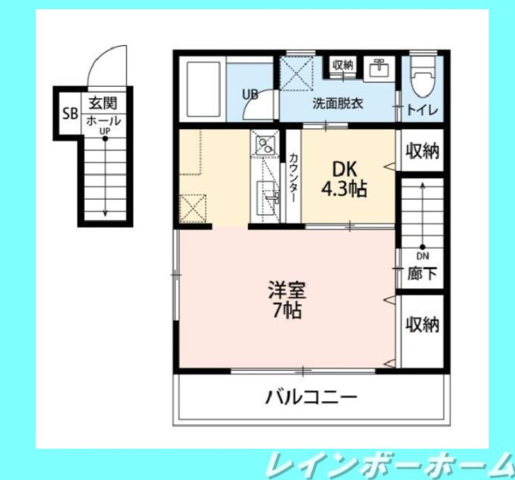 ドミール西初石Ａ棟の間取り