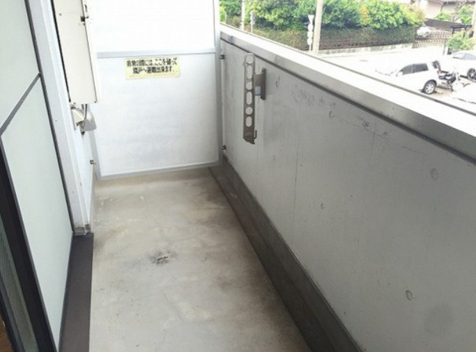 板橋区高島平５丁目の賃貸マンションのバルコニー