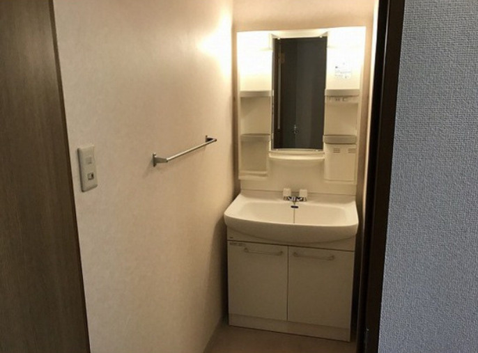 板橋区高島平５丁目の賃貸マンションの洗面所