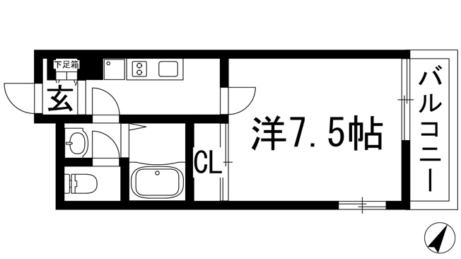 【間取り】 | クレイノ清都3