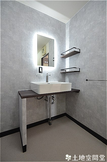 エクレール若葉台の独立洗面台|造作洗面台