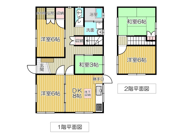 鷹見台２丁目貸家の間取り