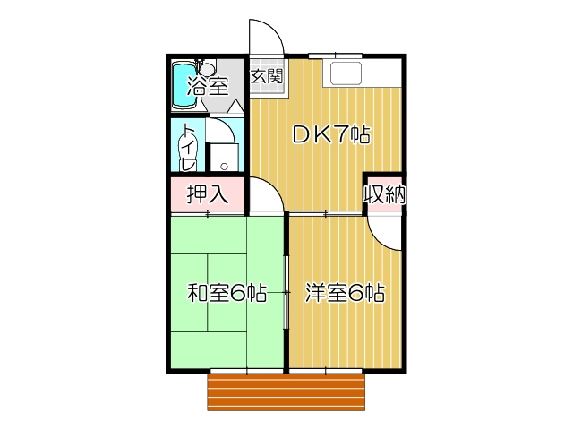 ハイツベルヴューの間取り