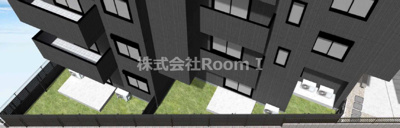 【外観パース】 | 【ペット共生・ZEHマンション】（仮称）大阪市東淀川区上新庄２丁目ヘーベルメゾン・旭化成ヘーベルメゾンHEBEL HAUS | こちら、外観パースです