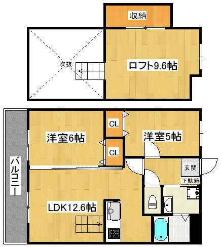 オリエンタルコート加布里駅前の間取り