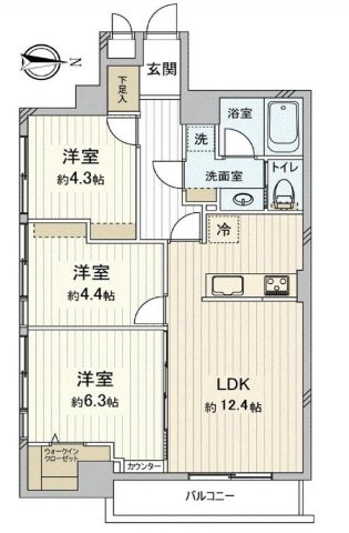 ダイアパレス三鷹の間取り