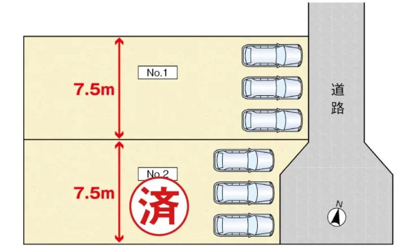 広島市安佐南区大塚西３丁目　土地の土地図