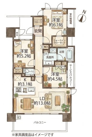 ネクサス薬院二丁目の間取り