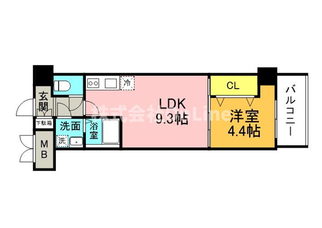 【間取り】 | グランパシフィック北巽