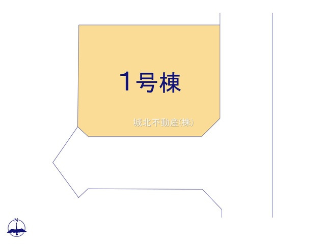 練馬区大泉学園町3丁目 限定１棟の区画図|土地面積88.74㎡ 南側約4.0ｍ公道×東側約4.0ｍ公道の開放感ある角地です