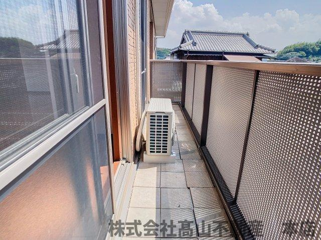 シャーメゾン沖Aのバルコニー