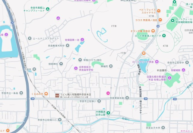 ●5(土)6(日)現地案内可能！　奈良市法蓮町　ラスト1邸　の地図