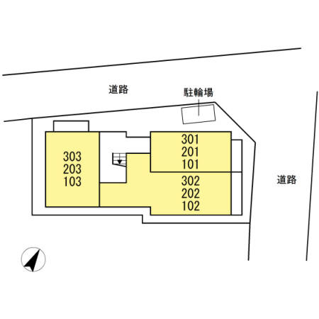 エスポワール南太田の区画図