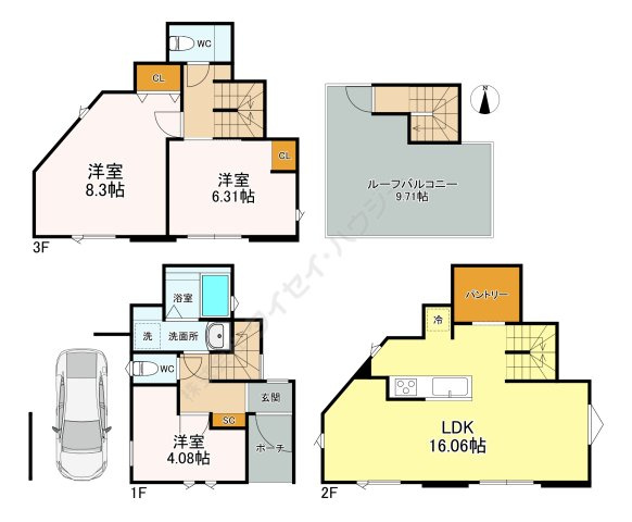 浦和区神明１丁目戸建て