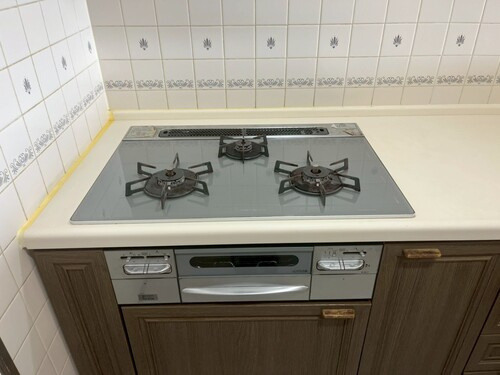 ライオンズヒルズ高知の設備|その他設備：ガスコンロ     （2026年2月撮影）