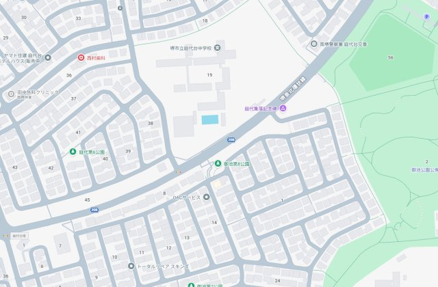 堺市南区御池台　新築一戸建ての地図