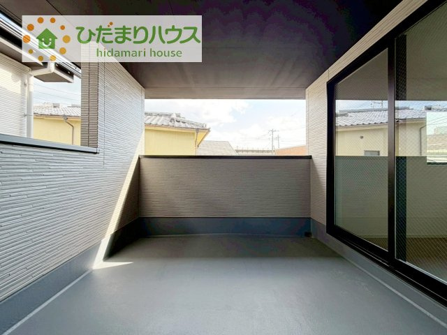 【バルコニー】 | 土浦市中央3期　新築戸建　1号棟 | 人気が高いインナーバルコニーを採用♪天候を気にせず洗濯物を干せ、紫外線も気にせずに済みます(*^^)v