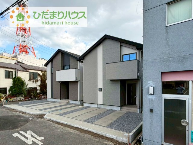 【外観】 | 土浦市中央3期　新築戸建　1号棟 | デザイナーズのようなお洒落な外観です(^^♪