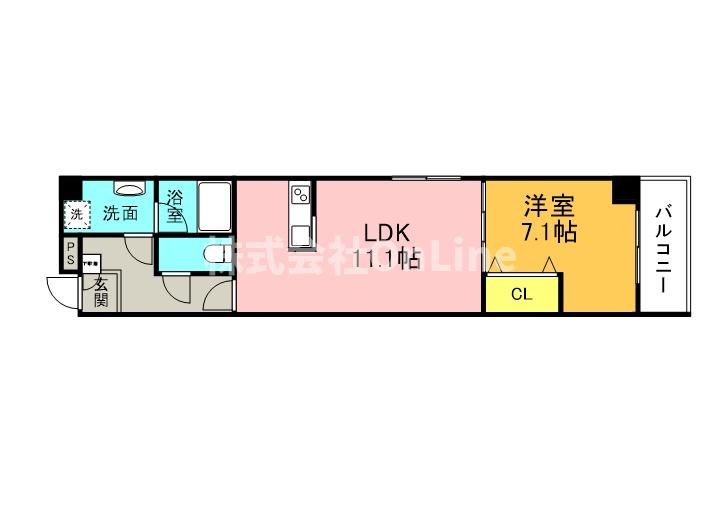 グランパシフィック生野東の間取り