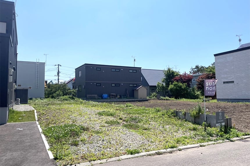 【建築条件付き】江別市大麻東町　B区画の外観