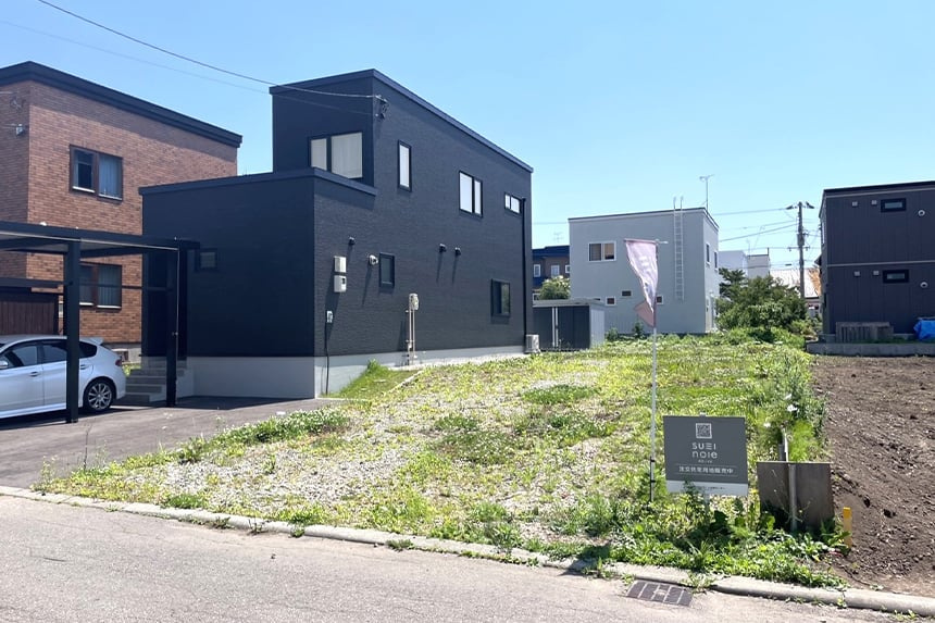 【建築条件付き】江別市大麻東町　B区画の外観