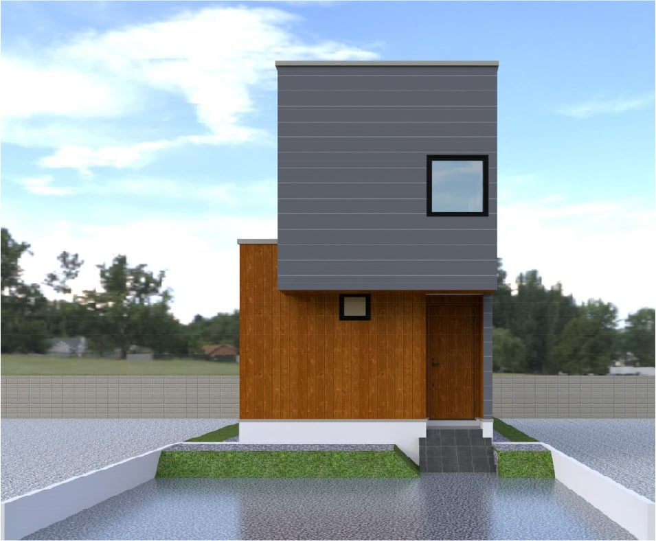 【建築条件付き】江別市大麻東町　B区画の完成予想図