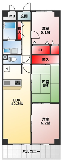 【間取り】 | エスポワール２１