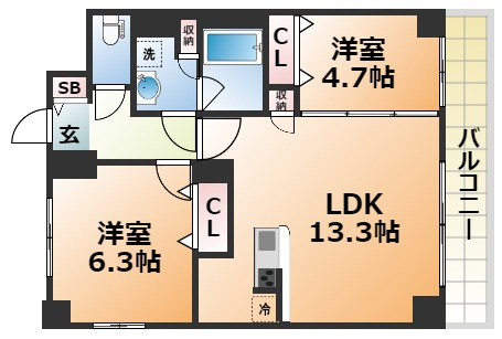 ボンニー元町の間取り