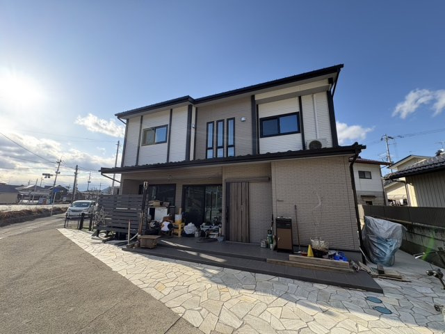 中古戸建・中古住宅　福島市岡部　岡山小学校・第三中学校の前面道路含む現地写真|陽当たり良好◎幹線道路沿いなので車移動に便利な環境です！