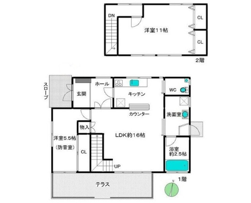 【間取り】 | 大室高原別荘地　戸建