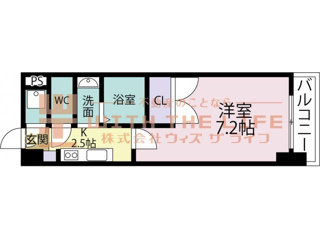 Mark Avenue Tower(マークアベニュータワークルメ)久留米 No.99の間取り