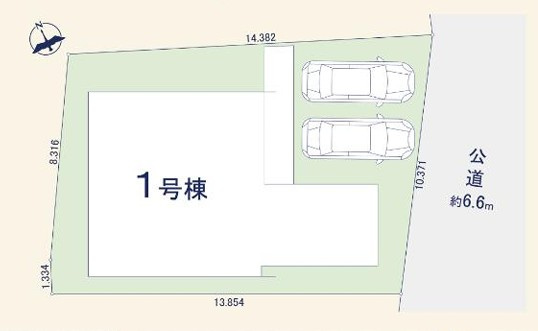 泉区和泉町 新築戸建 5280万円の区画図