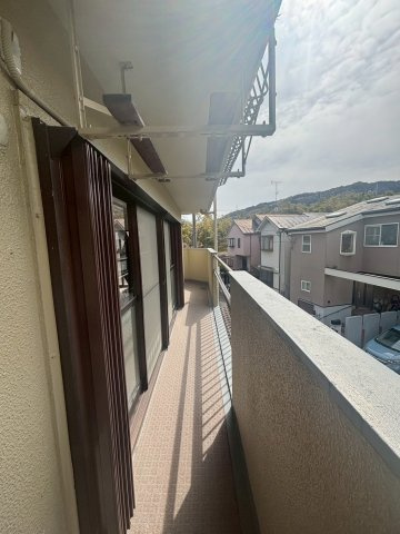 円明寺フラワーハイツ2号棟の展望|バルコニー