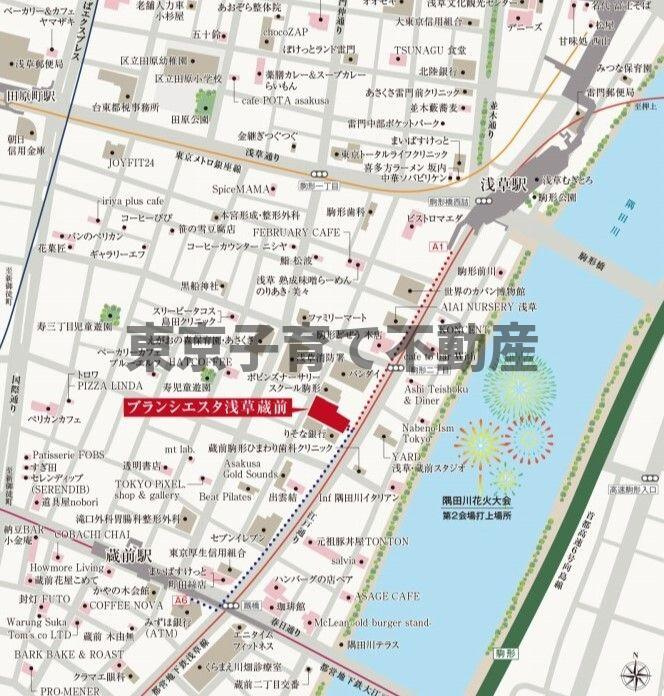 ブランシエスタ浅草蔵前の地図