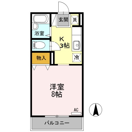 コーポブルースカイの間取り