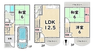 【間取り】 | 右京区常盤西町