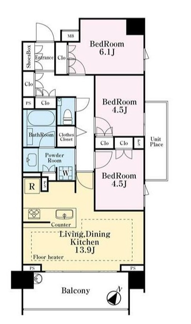 ブランズシティ久が原の間取り|間取り