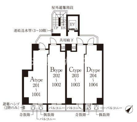 ベルシード西巣鴨【おとり物件なし】#学生・社会人にオススメ！初期費用分割払いOK！の区画図