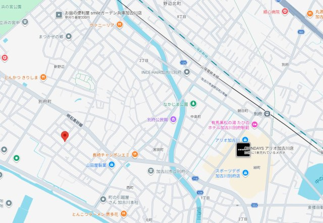 加古川市別府町新野辺　中古戸建の地図