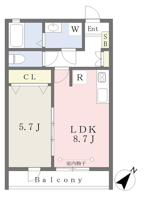 ＩＮＤＩＧＯ　ＢＡＳＥの間取り