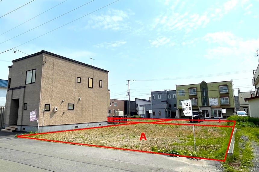 【建築条件付き】花川南2条3丁目　全4区画の外観