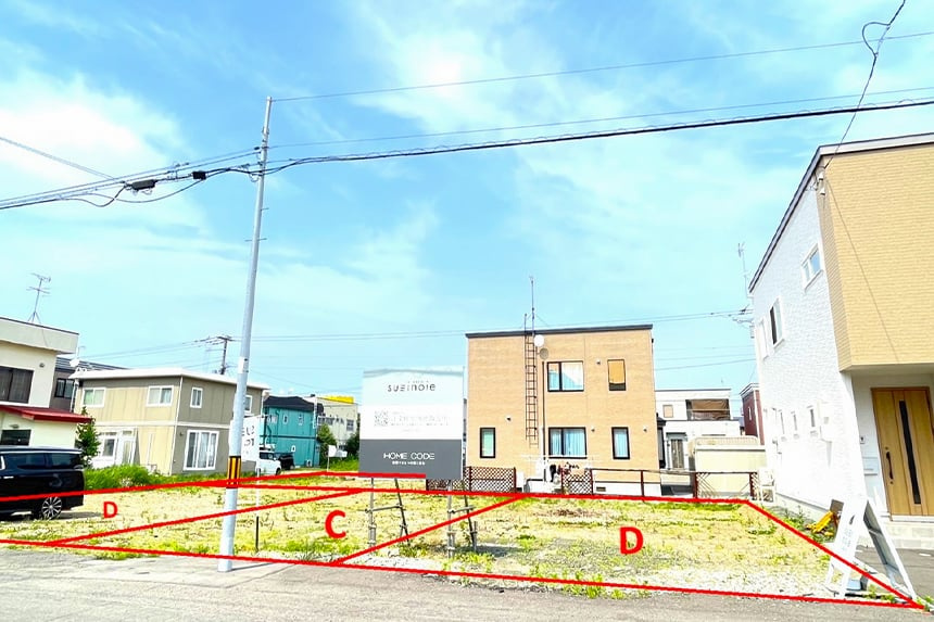 【建築条件付き】花川南2条3丁目　全4区画の外観